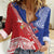 Tonga and Samoa Rugby Custom Women Casual Shirt Ikale Tahi Manu Samoa Together - Polynesian Pride