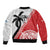 Fiji and Tonga Rugby Custom Bomber Jacket Flying Fijians Ikale Tahi Together Pacific - Polynesian Pride