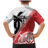 Fiji and Tonga Rugby Custom Family Matching Mermaid Dress and Hawaiian Shirt Flying Fijians Ikale Tahi Together Pacific LT14 - Polynesian Pride