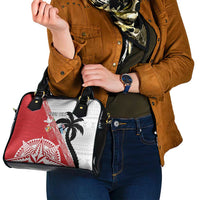 Fiji and Tonga Rugby Custom Shoulder Handbag Flying Fijians Ikale Tahi Together Pacific - Polynesian Pride