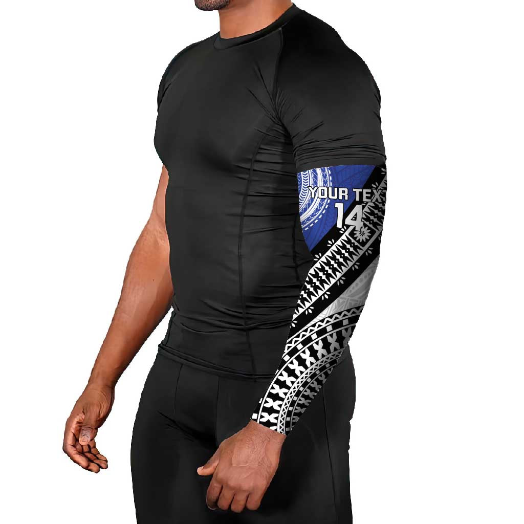 Fiji an Samoa Rugby Custom Arm Sleeves Flying Fijians Manu Samoa Together Pacific - Polynesian Pride