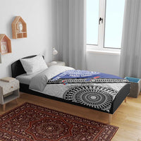 Fiji an Samoa Rugby Custom Bedding Set Flying Fijians Manu Samoa Together Pacific - Polynesian Pride
