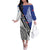 Fiji an Samoa Rugby Custom Family Matching Off The Shoulder Long Sleeve Dress and Hawaiian Shirt Flying Fijians Manu Samoa Together Pacific - Polynesian Pride
