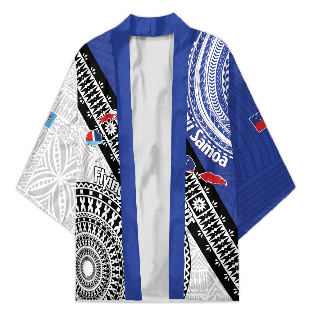 Fiji an Samoa Rugby Custom Kimono Flying Fijians Manu Samoa Together Pacific - Polynesian Pride
