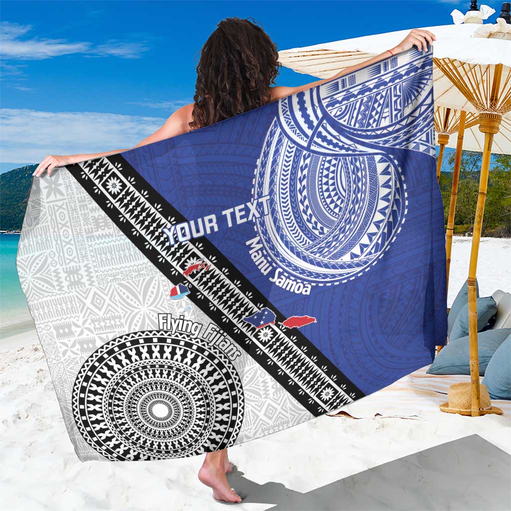 Fiji an Samoa Rugby Custom Sarong Flying Fijians Manu Samoa Together Pacific - Polynesian Pride