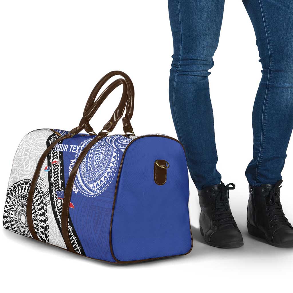Fiji an Samoa Rugby Custom Travel Bag Flying Fijians Manu Samoa Together Pacific - Polynesian Pride
