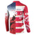 USA and Japan Rugby Custom Button Sweatshirt Eagles Brave Blossoms Together Pacific - Polynesian Pride