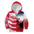 USA and Japan Rugby Custom Kid Hoodie Eagles Brave Blossoms Together Pacific - Polynesian Pride