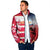 USA and Japan Rugby Custom Padded Jacket Eagles Brave Blossoms Together Pacific - Polynesian Pride