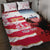 USA and Japan Rugby Custom Quilt Bed Set Eagles Brave Blossoms Together Pacific - Polynesian Pride