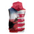 USA and Japan Rugby Custom Sleeveless Zip Hoodie Eagles Brave Blossoms Together Pacific - Polynesian Pride