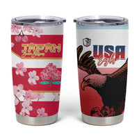 USA and Japan Rugby Tumbler Cup Eagles Brave Blossoms Together Pacific - Polynesian Pride