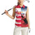 USA and Japan Rugby Custom Women Sleeveless Polo Shirt Eagles Brave Blossoms Together Pacific - Polynesian Pride