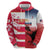 USA and Japan Rugby Custom Zip Hoodie Eagles Brave Blossoms Together Pacific - Polynesian Pride