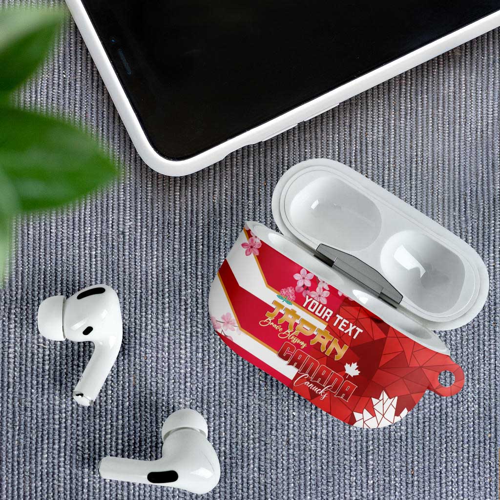 Canada and Japan Rugby Custom AirPods Case Canucks Brave Blossoms Together Pacific - Polynesian Pride