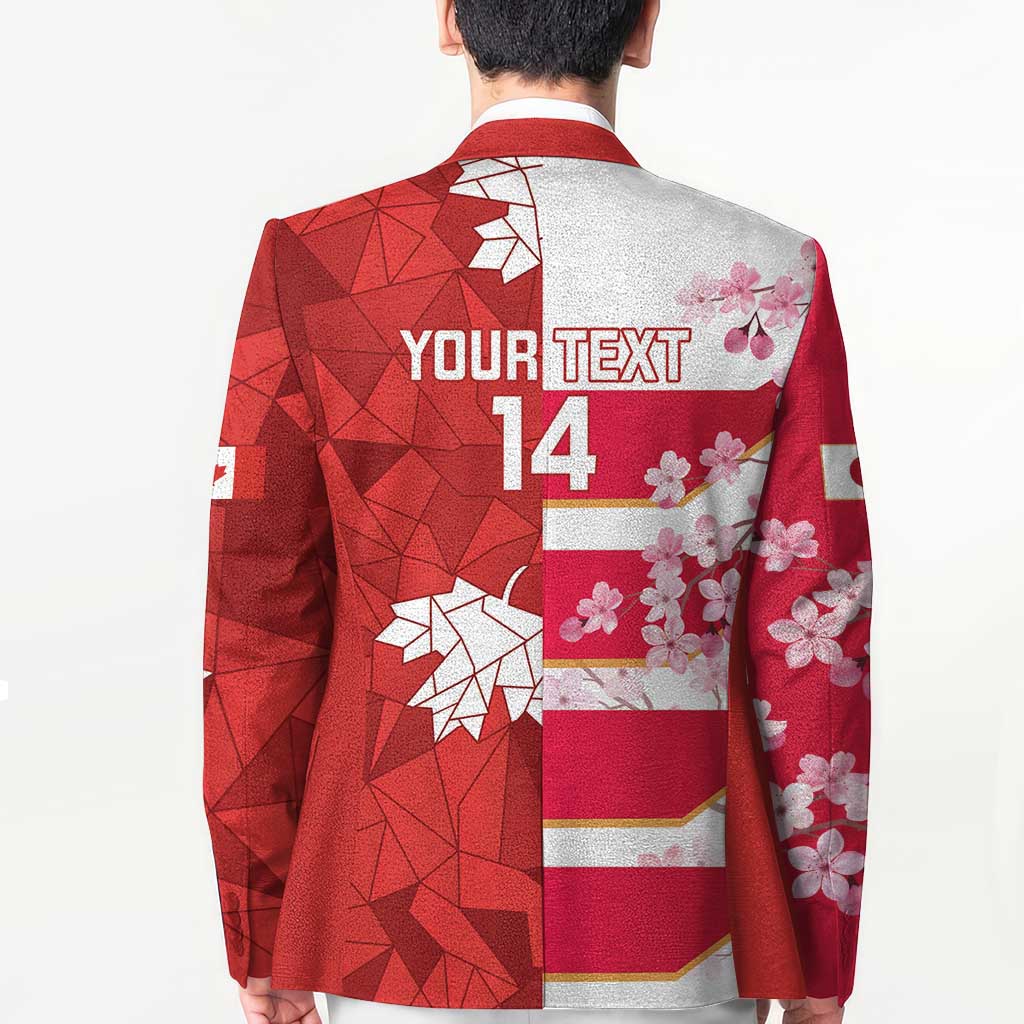 Canada and Japan Rugby Custom Blazer Canucks Brave Blossoms Together Pacific - Polynesian Pride