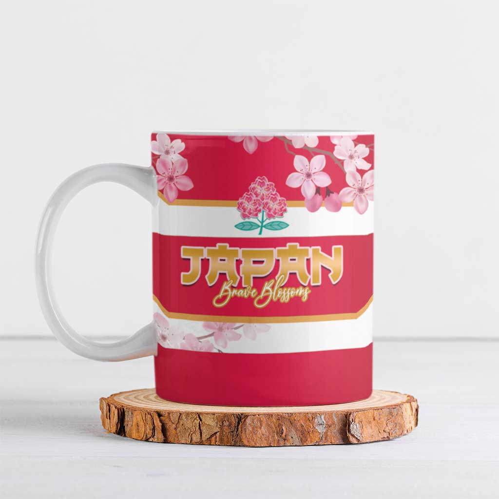 Canada and Japan Rugby Ceramic Mug Canucks Brave Blossoms Together Pacific - Polynesian Pride