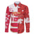 Canada and Japan Rugby Custom Family Matching Off The Shoulder Long Sleeve Dress and Hawaiian Shirt Canucks Brave Blossoms Together Pacific - Polynesian Pride
