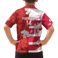 Canada and Japan Rugby Custom Family Matching Puletasi and Hawaiian Shirt Canucks Brave Blossoms Together Pacific LT14 - Polynesian Pride