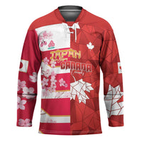 Canada and Japan Rugby Custom Hockey Jersey Canucks Brave Blossoms Together Pacific - Polynesian Pride