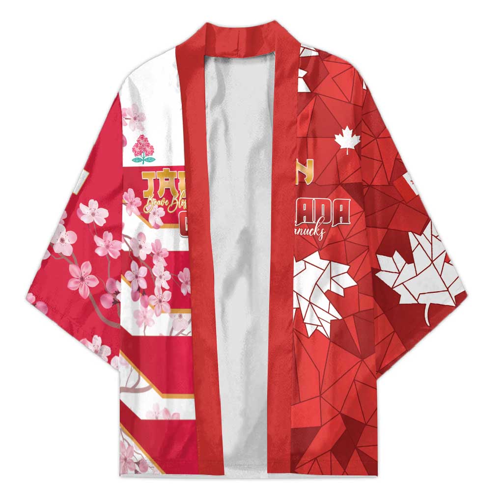 Canada and Japan Rugby Custom Kimono Canucks Brave Blossoms Together Pacific - Polynesian Pride