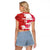 Canada and Japan Rugby Custom Raglan Cropped T Shirt Canucks Brave Blossoms Together Pacific - Polynesian Pride
