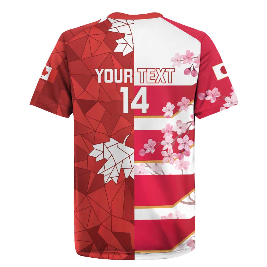 Canada and Japan Rugby Custom Rugby Jersey Canucks Brave Blossoms Together Pacific - Polynesian Pride