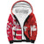 Canada and Japan Rugby Custom Sherpa Hoodie Canucks Brave Blossoms Together Pacific - Polynesian Pride