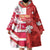 Canada and Japan Rugby Custom Wearable Blanket Hoodie Canucks Brave Blossoms Together Pacific - Polynesian Pride