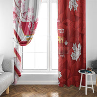 Canada and Japan Rugby Custom Window Curtain Canucks Brave Blossoms Together Pacific - Polynesian Pride