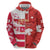 Canada and Japan Rugby Custom Zip Hoodie Canucks Brave Blossoms Together Pacific - Polynesian Pride