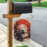 Samurai Warrior Japan Garden Flag Red-blossomed Tree Classic Japanese Stylized - Polynesian Pride