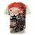 Samurai Warrior Japan Rugby Jersey Red-blossomed Tree Classic Japanese Stylized - Polynesian Pride