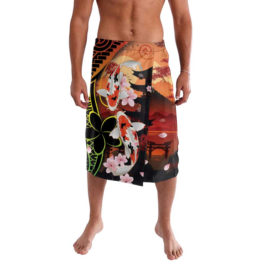 Hawaiian and Japanese Lavalava Koi Fish With Kanaka Polynesian Tattoo - Polynesian Pride