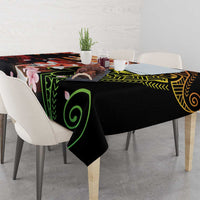 Hawaiian and Japanese Tablecloth Koi Fish With Kanaka Polynesian Tattoo - Polynesian Pride