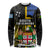 Personalised South Sea Islanders Long Sleeve Shirt Kanakas With Fiji Coat Of Arms LT14 Unisex Black - Polynesian Pride