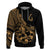 Polynesia Hoodie Fish Hook Tattoo Go Fishing Polynesian Pattern Gold LT14 Gold - Polynesian Pride