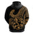 Polynesia Hoodie Fish Hook Tattoo Go Fishing Polynesian Pattern Gold LT14 - Polynesian Pride