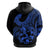 Polynesia Hoodie Fish Hook Tattoo Go Fishing Polynesian Pattern Blue LT14 - Polynesian Pride