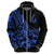 Polynesia Hoodie Fish Hook Tattoo Go Fishing Polynesian Pattern Blue LT14 - Polynesian Pride