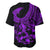 Polynesia Baseball Jersey Fish Hook Tattoo Go Fishing Polynesian Pattern Purple LT14 - Polynesian Pride