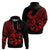 Polynesia Hoodie Fish Hook Tattoo Go Fishing Polynesian Pattern Red LT14 - Polynesian Pride