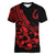 polynesia-women-v-neck-t-shirt-fish-hook-tattoo-go-fishing-polynesian-pattern-red