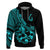 Polynesia Hoodie Fish Hook Tattoo Go Fishing Polynesian Pattern Turquosie LT14 Turquoise - Polynesian Pride