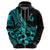 Polynesia Hoodie Fish Hook Tattoo Go Fishing Polynesian Pattern Turquosie LT14 - Polynesian Pride