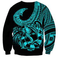 polynesia-sweatshirt-fish-hook-tattoo-go-fishing-polynesian-pattern-turquosie