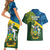 solomon-islands-couples-matching-short-sleeve-bodycon-dress-and-hawaiian-shirt-tropical-leaves-with-melanesian-pattern