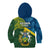 Solomon Islands Kid Hoodie Tropical Leaves With Melanesian Pattern LT14 - Polynesian Pride