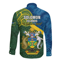 solomon-islands-long-sleeve-button-shirt-tropical-leaves-with-melanesian-pattern