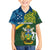 Personalised Solomon Islands Family Matching Puletasi Dress and Hawaiian Shirt Tropical Leaves With Melanesian Pattern LT14 Son's Shirt Green - Polynesian Pride